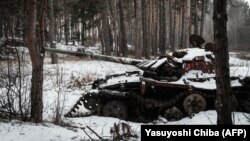 საილუსტრაციო ფოტო: აფეთქებული რუსული ტანკი