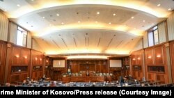 Kryeministri Albin Kurti gjatë një adresimi para Kuvendit të Kosovës. Fotografi ilustruese. 