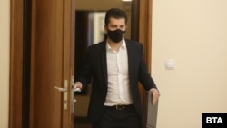 Бугарскиот премиер Кирил Петков на првиот состанок на бугарската влада, Софија 14.12.2021