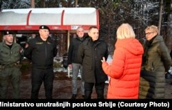 Aleksandar Vullin në shesh-xhirimin e një seriali dedikuar ngjarjeve në Reçak. Dhjetor, 2021.