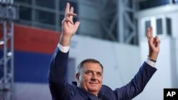 Milorad Dodik na jednom od predizbornih skupova u Istočnom Sarajevu, septembar 2022. 