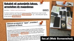 Написи во албанските медиуми за апсењето на Власе Танаскоски во Елбасан, Албанија во 2016 година
