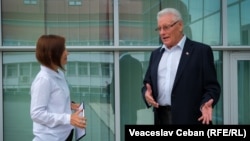 Fostul președinte al R. Moldova Petru Lucinschi la biroul Europei Libere, Chișinău, 2 septembrie 2022