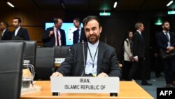 Ambasadorul Iranului la Agenția Internațională pentru Energia Atomică, Reza Najafi, la o ședință a consiliului agenției, la Viena, pe 9 iunie