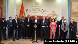 Lideri Demokratskog fronta na konferenciji za novnare 1. oktobra 2021.