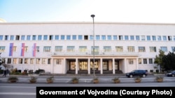 Ndërtesa e Qeverisë krahinore në Novi Sad. Tetor, 2021.