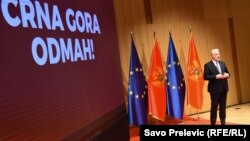 Premijer Zdravko Krivokapić tokom predstavljanja kapitalnog budžeta