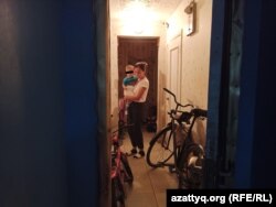 Асель Антаева c сыном