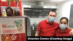 Liz Martinez și Ovidiu Popa, un cuplu care a deschis în Brașov un fast-food cu mâncare peruană
