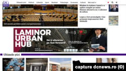 Reclama cu Hala Laminor, pe pagina DCnews.ro