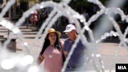 Топол ден во Скопје