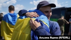 Освобожденные из плена России украинские военные. Украина, 17 июля 2024 года