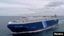 Товарният кораб Galaxy Leader, сниман край Австралия, 27 ноември 2018 г. Снимка: Owen Foley/Reuters