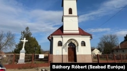 A bagaméri görögkatolikus templom. Sz. atya itt már nem celebrál misét