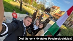 Őrsi Gergely 2023. október 23-án a Széna téren az önkormányzat megemlékezésén