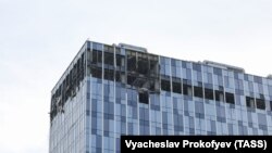 Një ndërtesë në Moskë e goditur nga sulmet ukrainase. Fotografi ilustruese nga arkivi. 