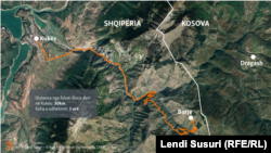 Distanca nga Borja deri në Kukës.