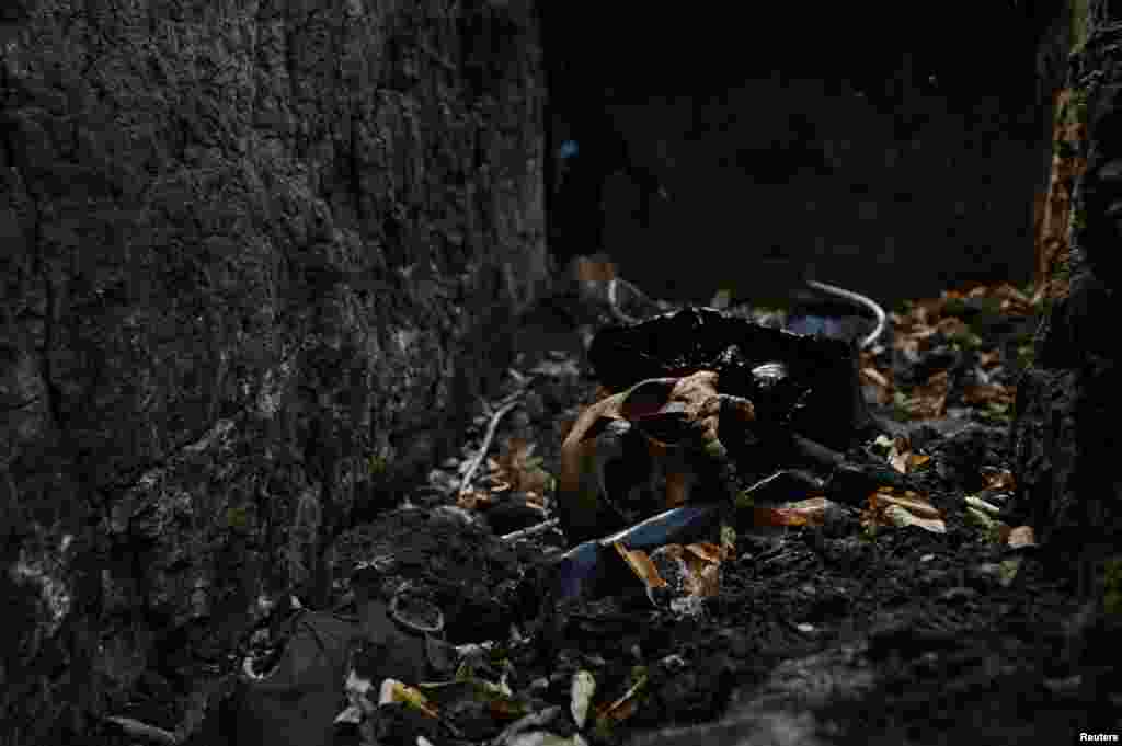 Craniul unui soldat rus descoperit în tranșeele din apropierea satului Robotine. În iunie 2023, soldații ucraineni au capturat aceste poziții rusești, ceea ce a permis unităților Kievului să avanseze spre Robotine.