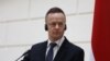 Ministrul ungar de externe, Peter Szijjarto, la Sarajevo, 22 martie.