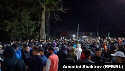 Демонстрации во Бишкек 