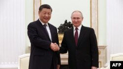 Си Дзинпин и Владимир Путин в Москва на 20 март 2023 г.