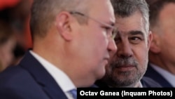 Nicolae Ciucă și Marcel Ciolacu, liderii PNL și PSD. Prieteni la guvernare, adversari în alegerile prezidențiale.