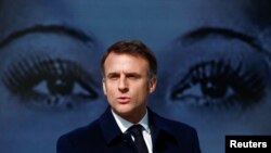 Emmanuel Macron Párizsban 2024. március 8-án
