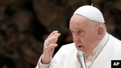 Poglavar Rimokatoličke crkve Franja, 24. januar 2024.