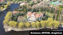 Schemes zbuloi një rezidencë luksoze në rajonin e Kievit që i përkiste Portnovit.