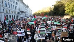 Собири за поддршка на Палестина во Лондон, 11 ноември, 2023 година. 