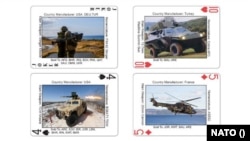 Част от картите с въоръжението на Алианса.