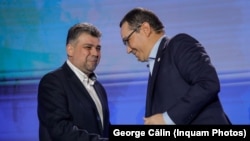 Fostul premier Victor Ponta (dreapta), autorul OUG 55/2014, este consilierul prim-ministrului Marcel Ciolacu.