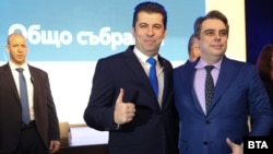 Съпредседателите на "Продължаваме промяната" Кирил Петков и Асен Василев, 30 март 2024 г.