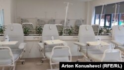 Shtretërit e rinj në Klinikën e porsarinovuar të Onkologjisë në Prishtinë, 20 maj 2024.