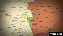 Карта военных действий под Бахмутом