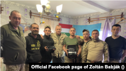 Kárpátaljai frontharcosok, középen hátul Babják Zoltán