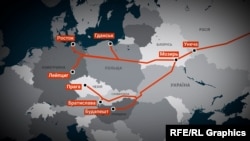 География поставок нефти по нефтепроводу "Дружба"
