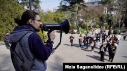 სტატუსშეჩერებული სტუდენტების აქცია. მარტი, 2023.