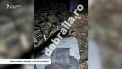 Imagini ale dronei căzute în Insula Mare a Brăilei