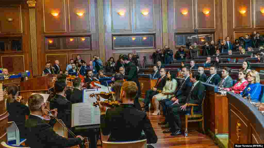  Svečana sednica Skupštine Kosova, na petnaestu godinu od proglašenja nezavisnosti.&nbsp; 