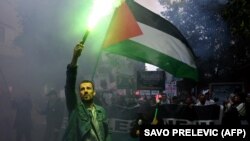 Protest podrške Psalestincima u Podgorici, 12. november 2023. 