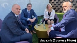 Premijeri Severne Makedonije i Albanije Dimitar Kovačevski i Edi Rama, predsednik Srbije Aleksandar Vučić i predsedavajuća Predsedništva Bosne i Hercegovine Željka Cvijanović na Samitu Evropske političke unije, Moldavija 1.06.2023.