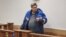Human rights activist Gregori Vinter appears in court in Cherepovets, Russia, on January 17.
