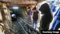 Акылбек Жапаров на месторождении Жыргалан.