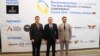De la stânga la dreapta: Dan Nuțiu, președintele executiv al Asociației Investitorilor din România (AIR) în R. Moldova, Sergiu Harea, președintele Camerei de Comerț și Industrie Moldova și Președintele Camerei de Comerț și Industrie moldo-chineze, Boris Foca
