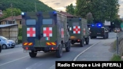 Vozila KFOR-a na severu Kosova, 29. maj 2023. 