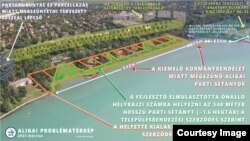 Az Aligai Fürdőegyesület által készített problématérkép