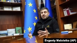 Украинскиот омбудсман за човекови права Дмитро Лубинец во Киев, 25 јануари 2024 г.