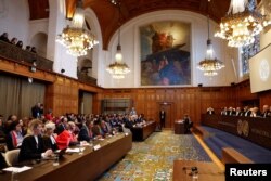 Международният съд се произнасят по извънредни мерки срещу Израел, 26 януари 2024 г.