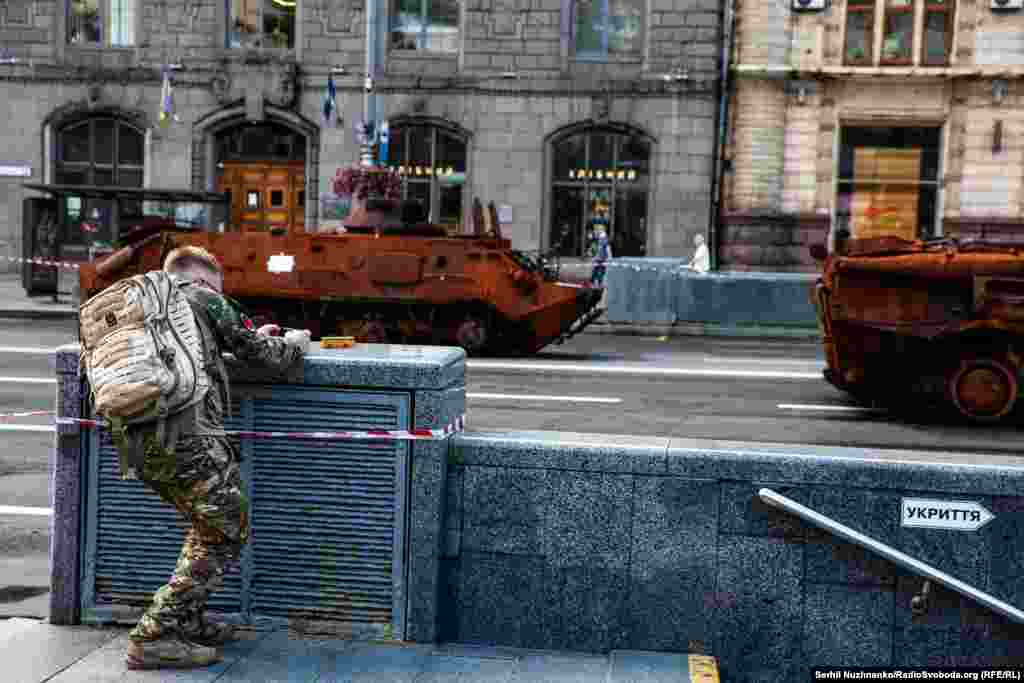 Echipamente rusești distruse. Kiev, 21 august 2023 &nbsp;